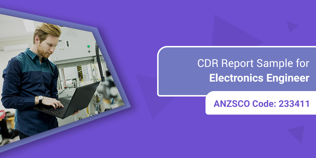 CDR Sample for Electronics Engineer