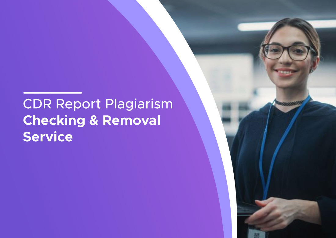 cdr report plagiarism checking & removal service