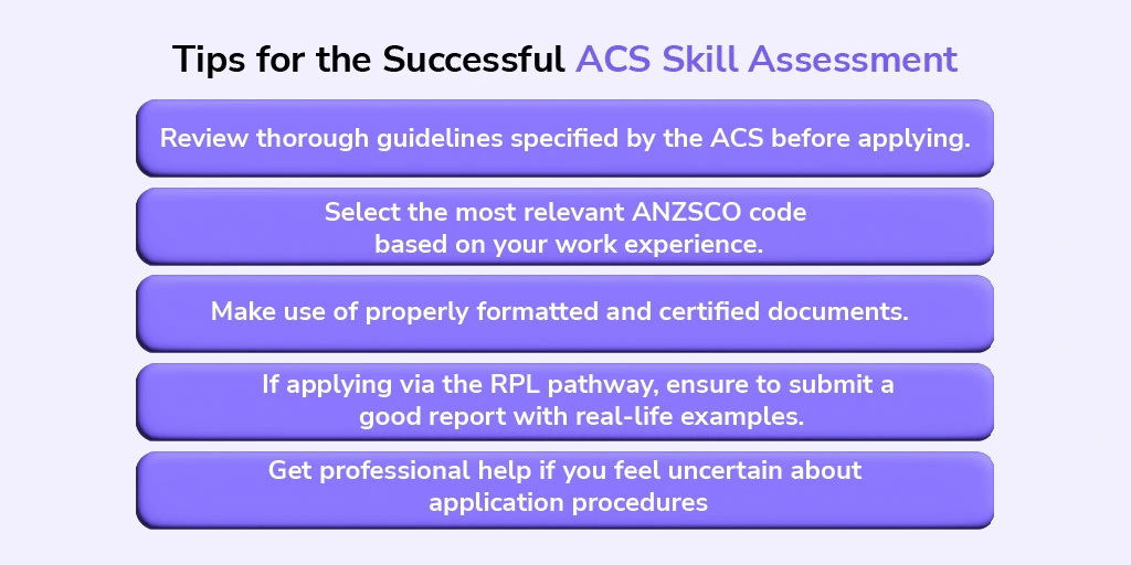 Tips for the Successful ACS Skill Assessment